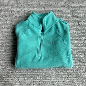 Vineyard Vines Teal Fleece Pullover